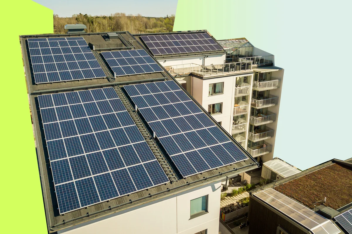 Mehrfamilienhaus mit Solar-Anlage — Lumitra-Mieterstrom